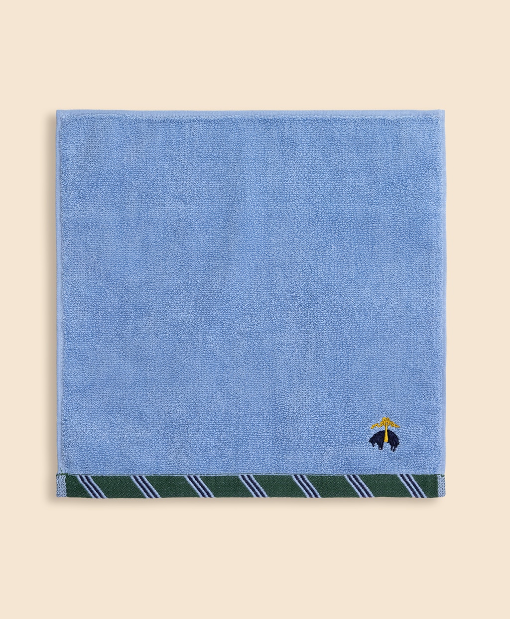 スーピマコットン　BB#1ストライプヘム　ミニタオル1