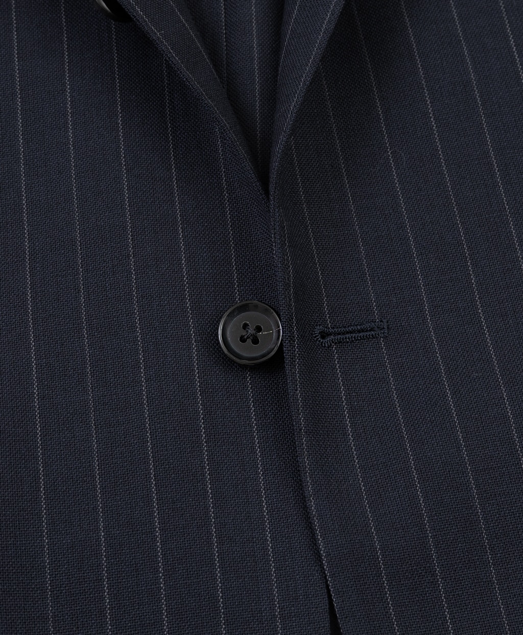 リプロダクト　ウール　ハイツイスト　ピンストライプ　段返り３釦　No.1サックスーツ　Made by RING JACKET5