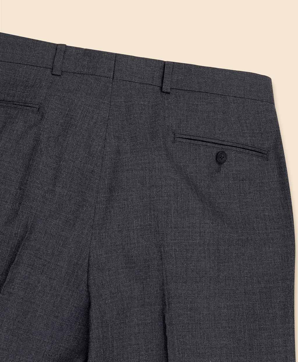ウール　ソリッド　プリーテッド　トラウザーズ　Traditional2