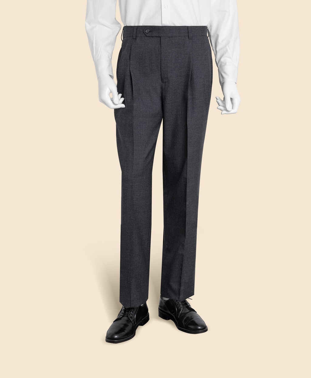 ウール　ソリッド　プリーテッド　トラウザーズ　Traditional4