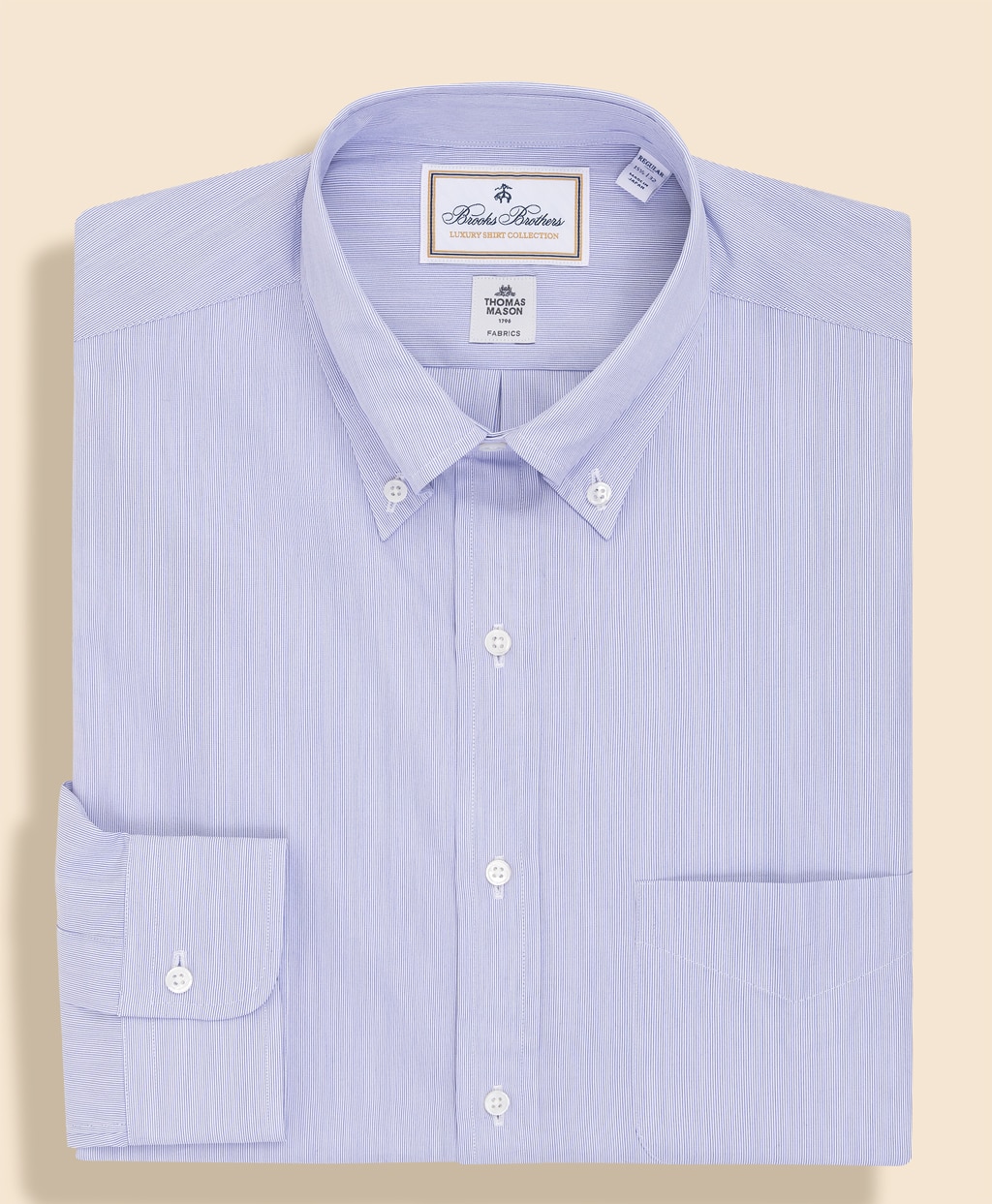 ラグジュアリー　コットンポプリン　ドレスシャツ　Regular Fit1