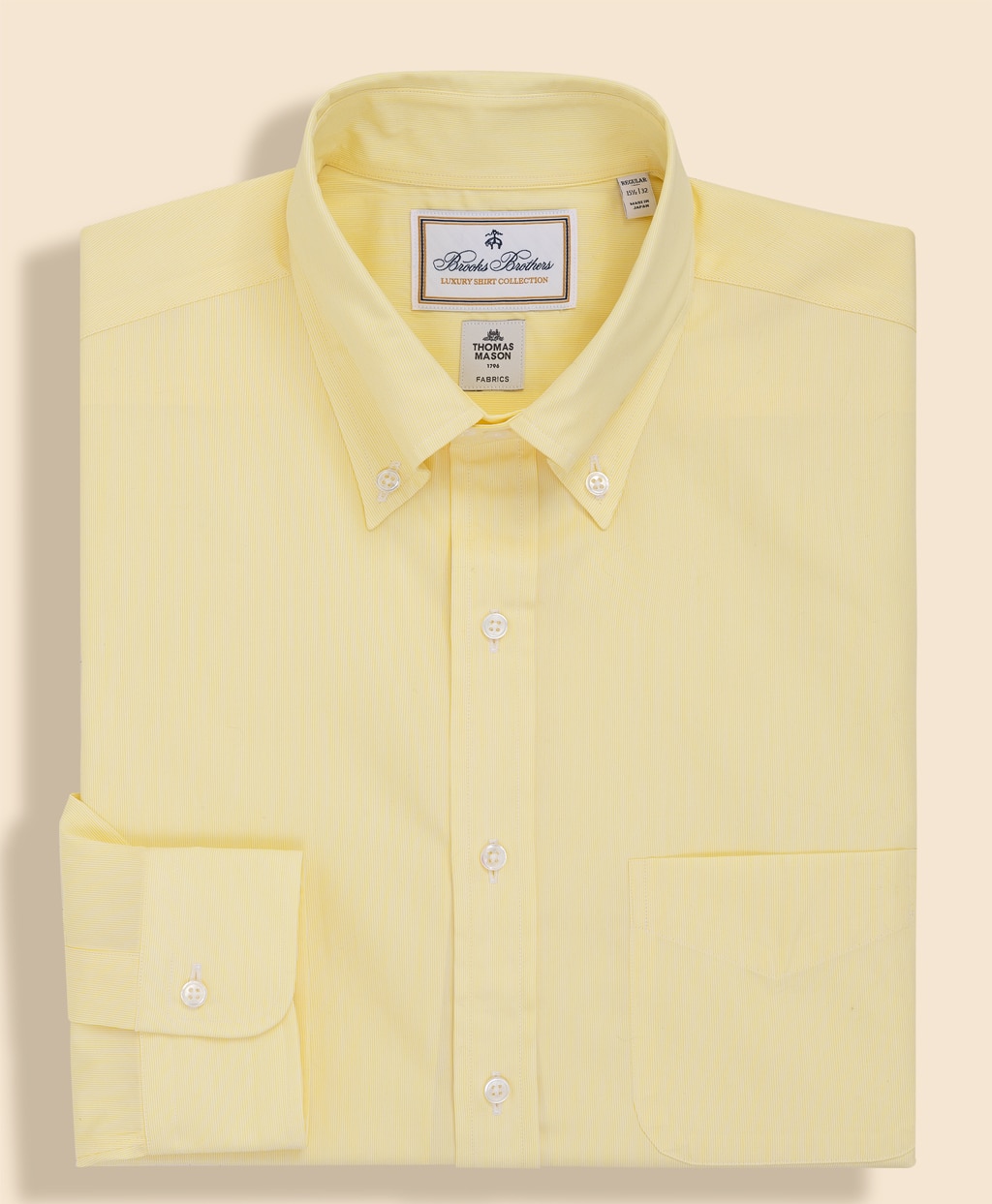 ラグジュアリー　コットンポプリン　ドレスシャツ　Regular Fit1