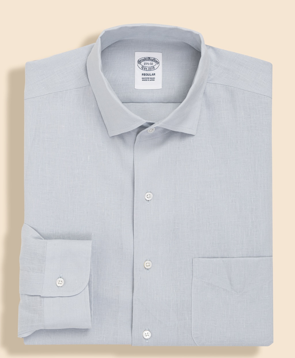 リプロダクト リネン オープンカラー ドレスシャツ Regular Fit