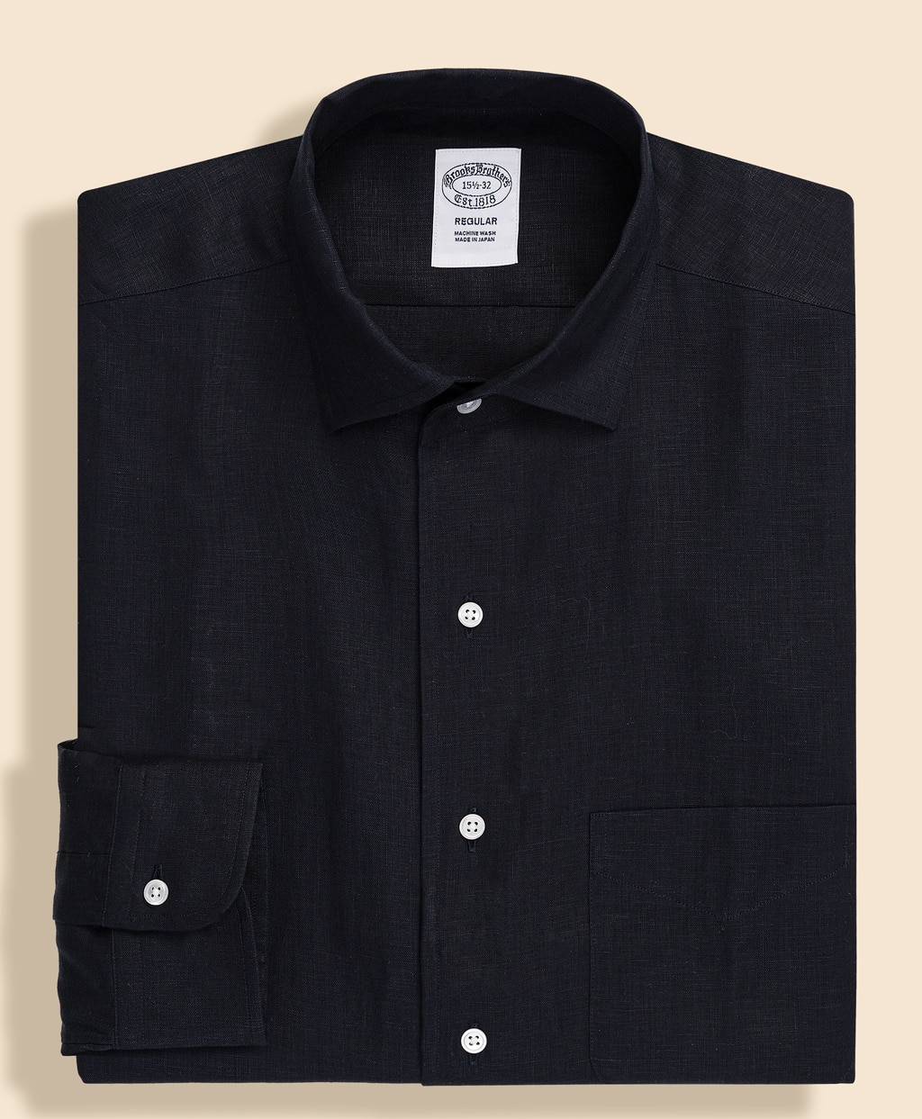 リプロダクト　リネン　オープンカラー　ドレスシャツ　Regular Fit1