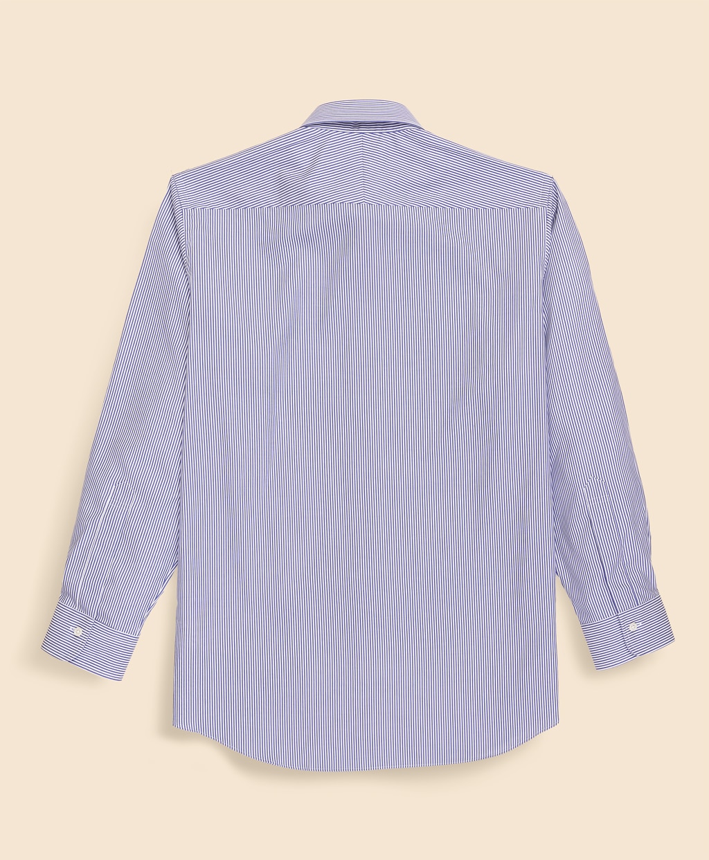 ラグジュアリー　コットンツイル　ストライプ　フレンチプラケット　ドレスシャツ　Regular Fit3