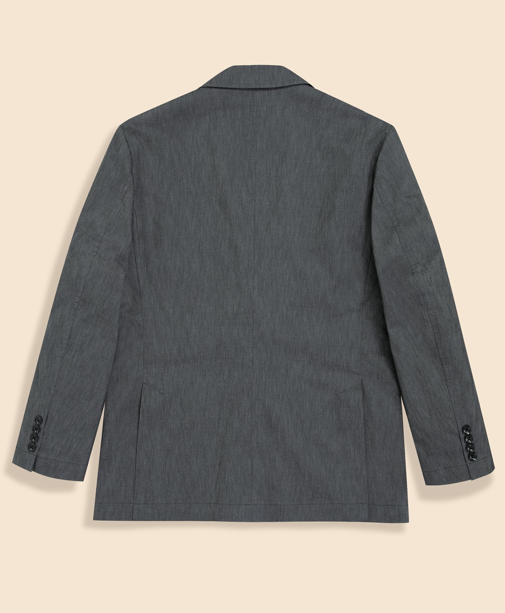 コットンブレンド　ウォッシャブル　段返り３釦アンコンジャケット　TOKYO model2