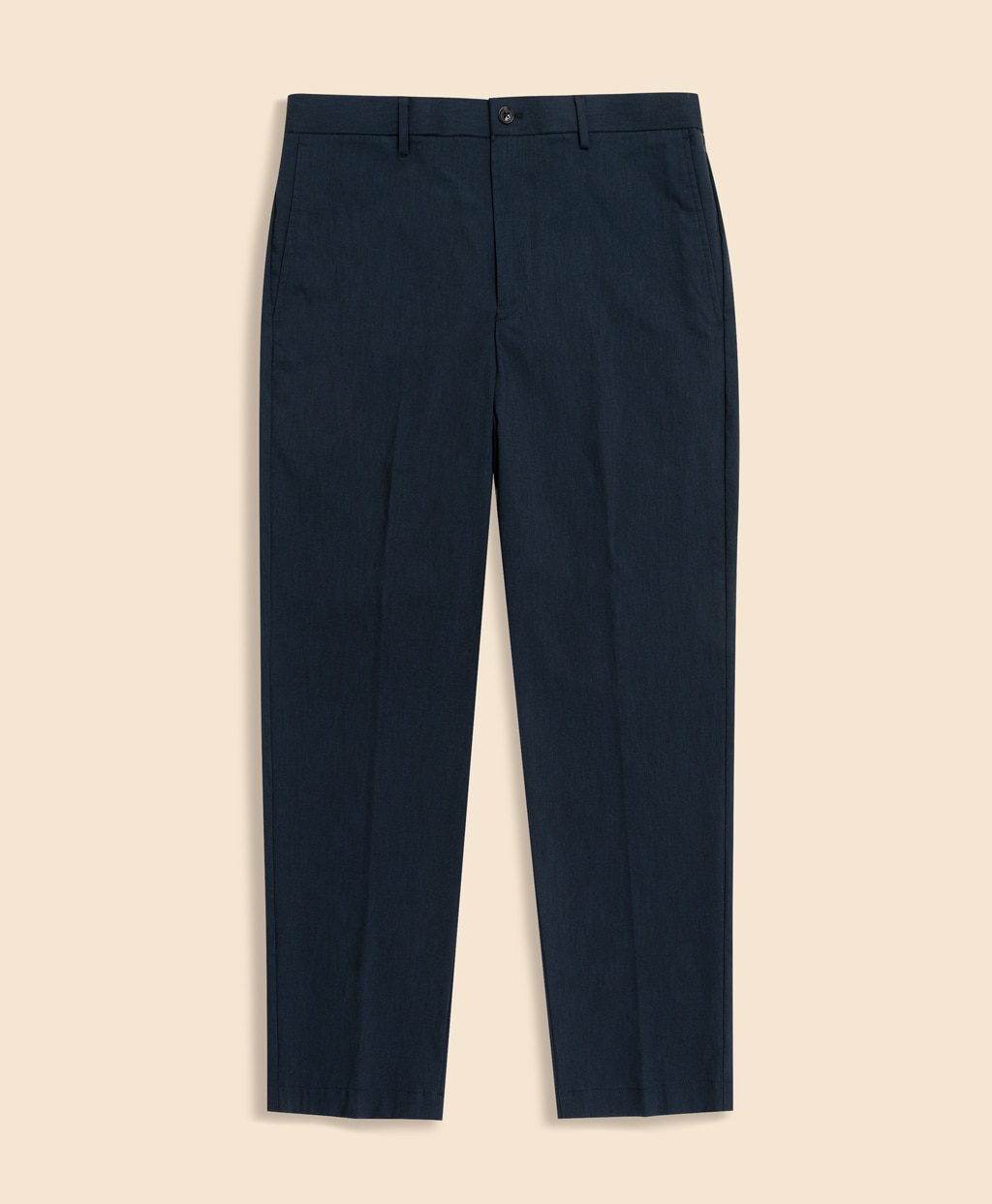 コットンブレンド　ウォッシャブル　プレーンフロント　トラウザーズ　TOKYO model1