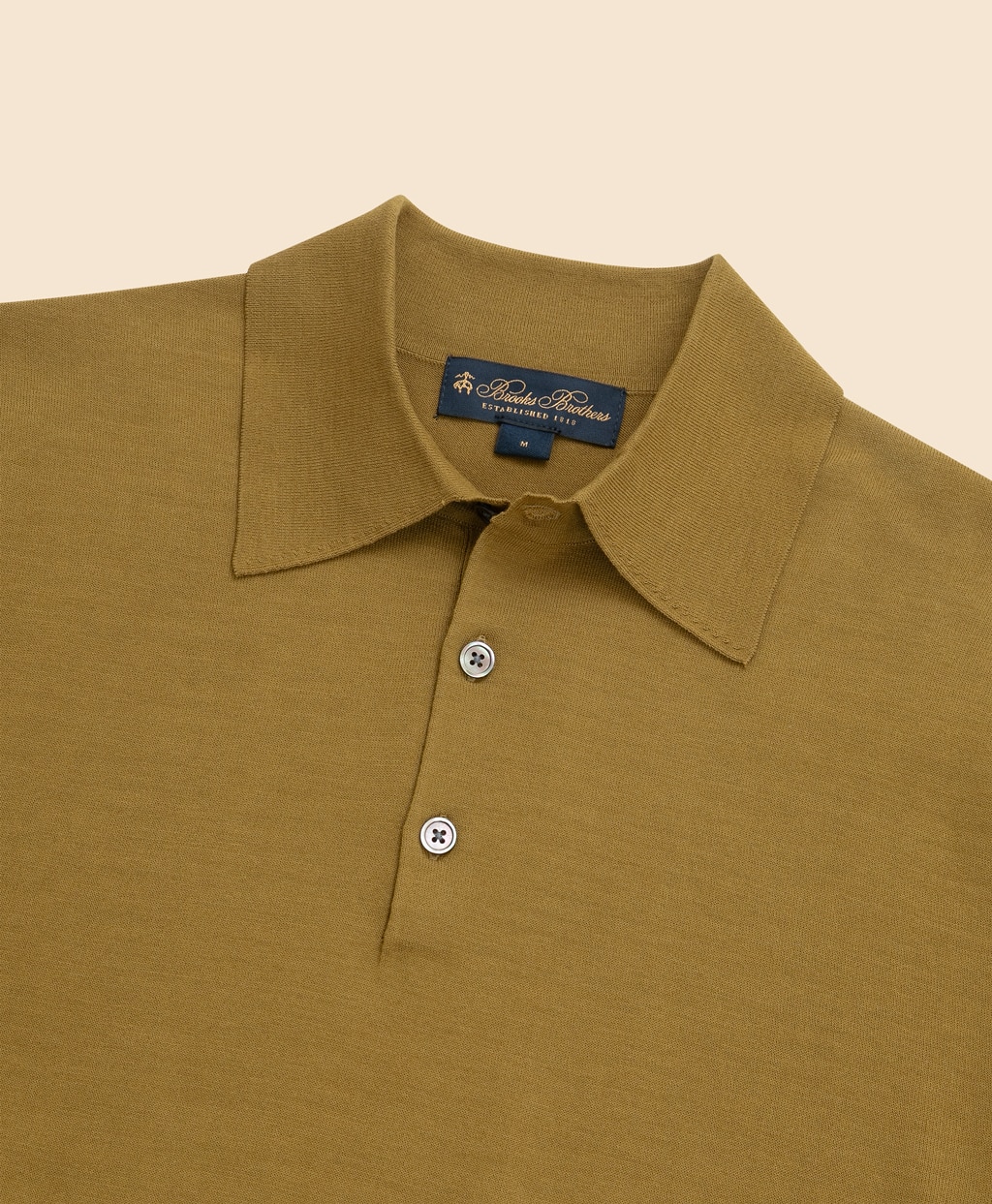 コットン　ハイゲージ　ショートスリーブ　ポロセーター2