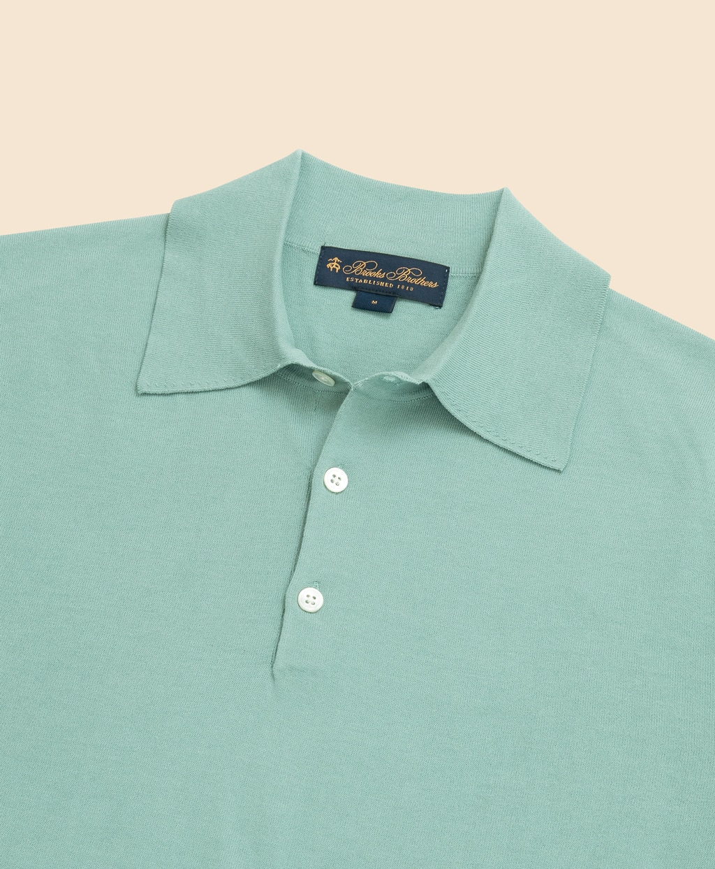 コットン　ハイゲージ　ショートスリーブ　ポロセーター2