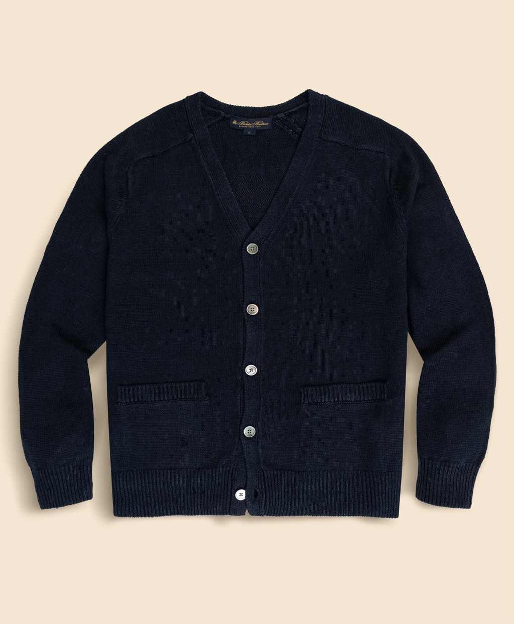 リネン　Vネック　カーディガン1