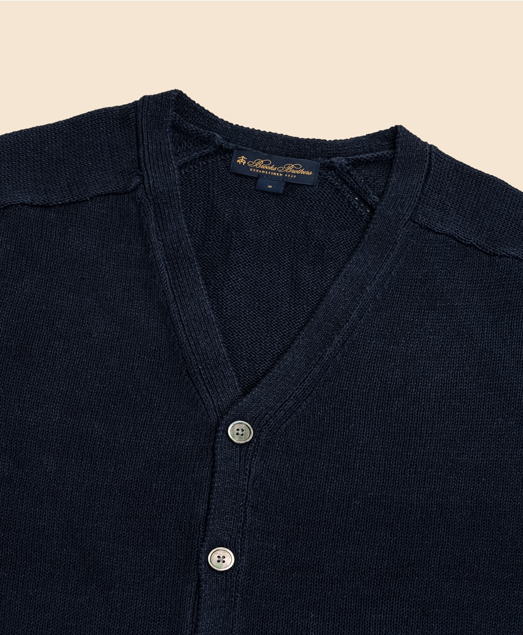 リネン　Vネック　カーディガン2