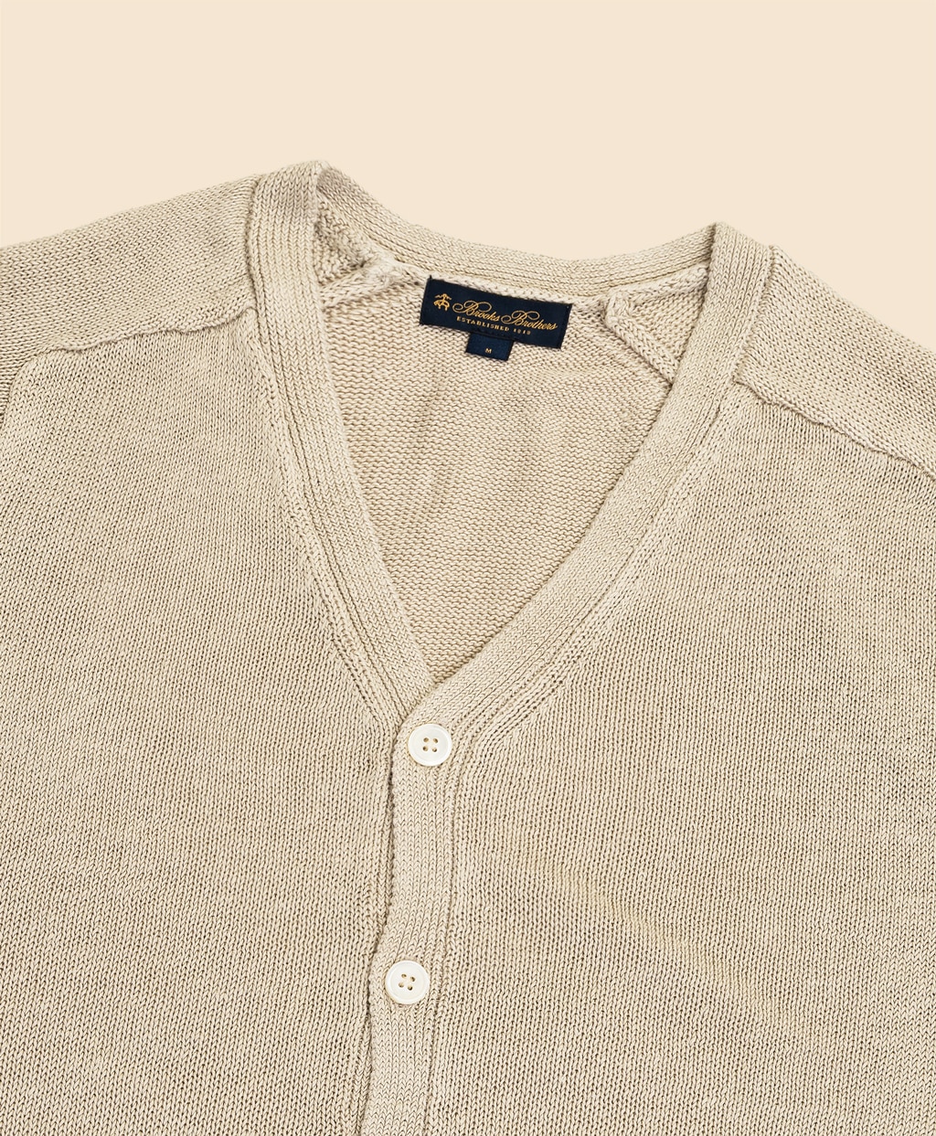 リネン　Vネック　カーディガン2