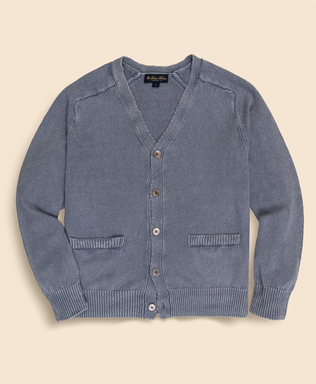 リネン　Vネック　カーディガン1