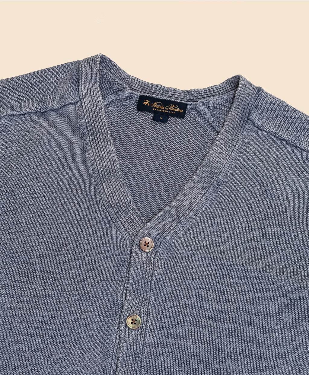 リネン　Vネック　カーディガン2