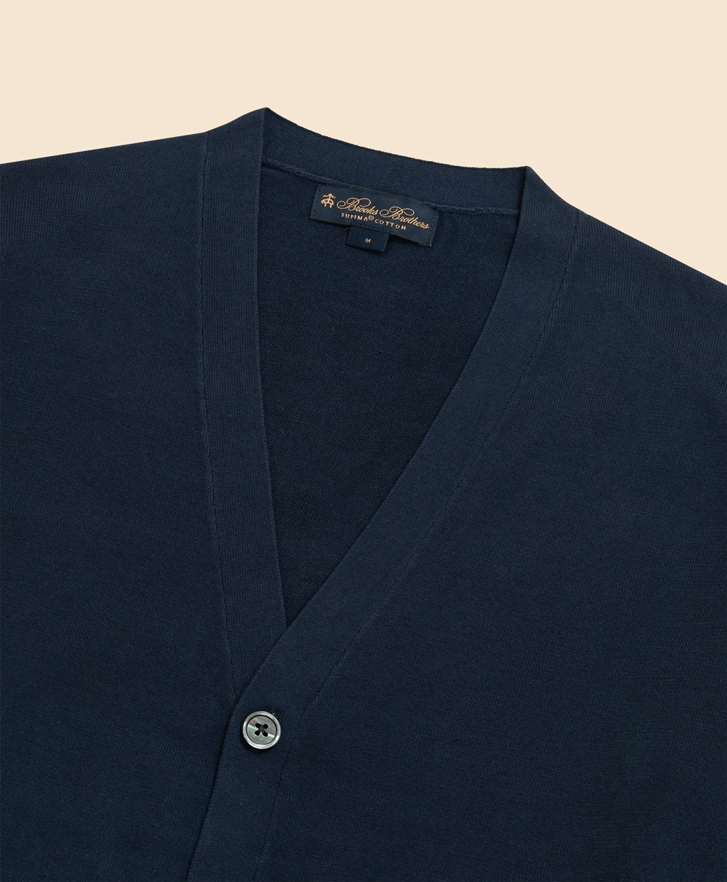 スーピマコットン　Vネックカーディガン2