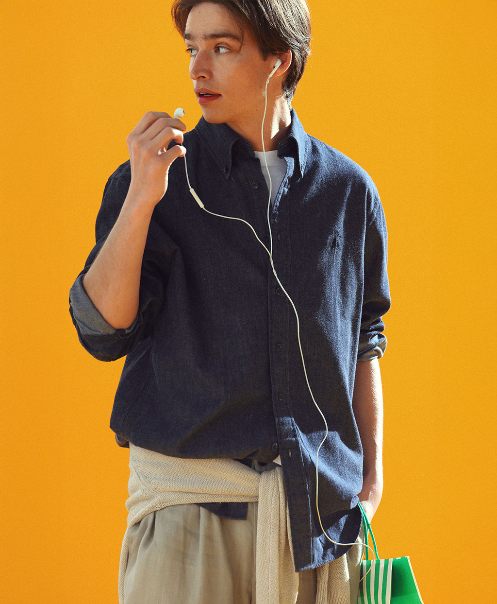 ◆オンラインストア限定◆ ビッグGFロゴ　デニムシャツ　Traditional Fit4