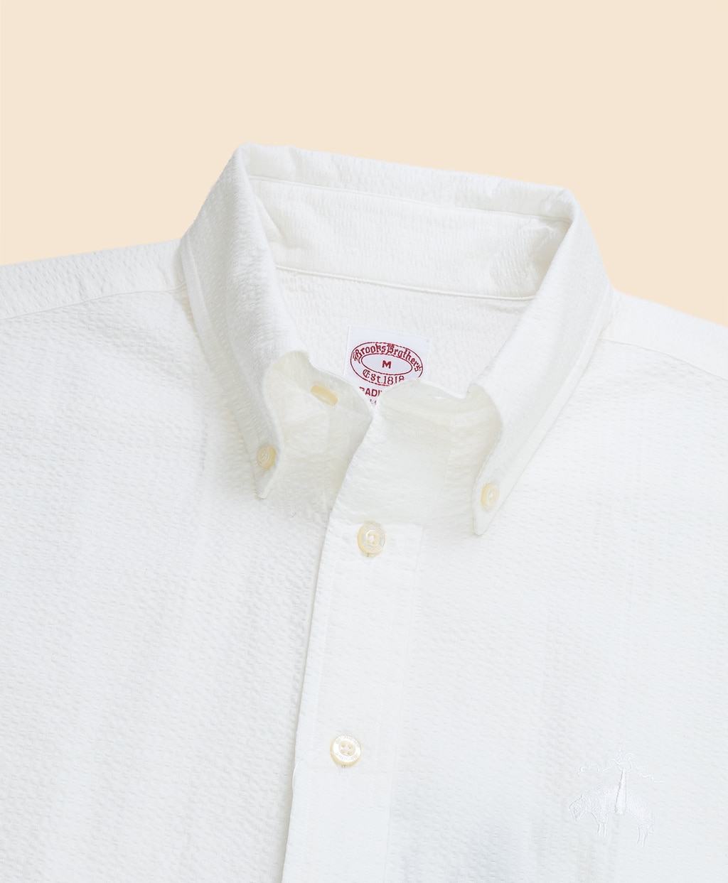 ◆オンラインストア限定◆ コットン　ビッグGFロゴ　シアサッカー　ショートスリーブ　スポーツシャツ　Traditional Fit2