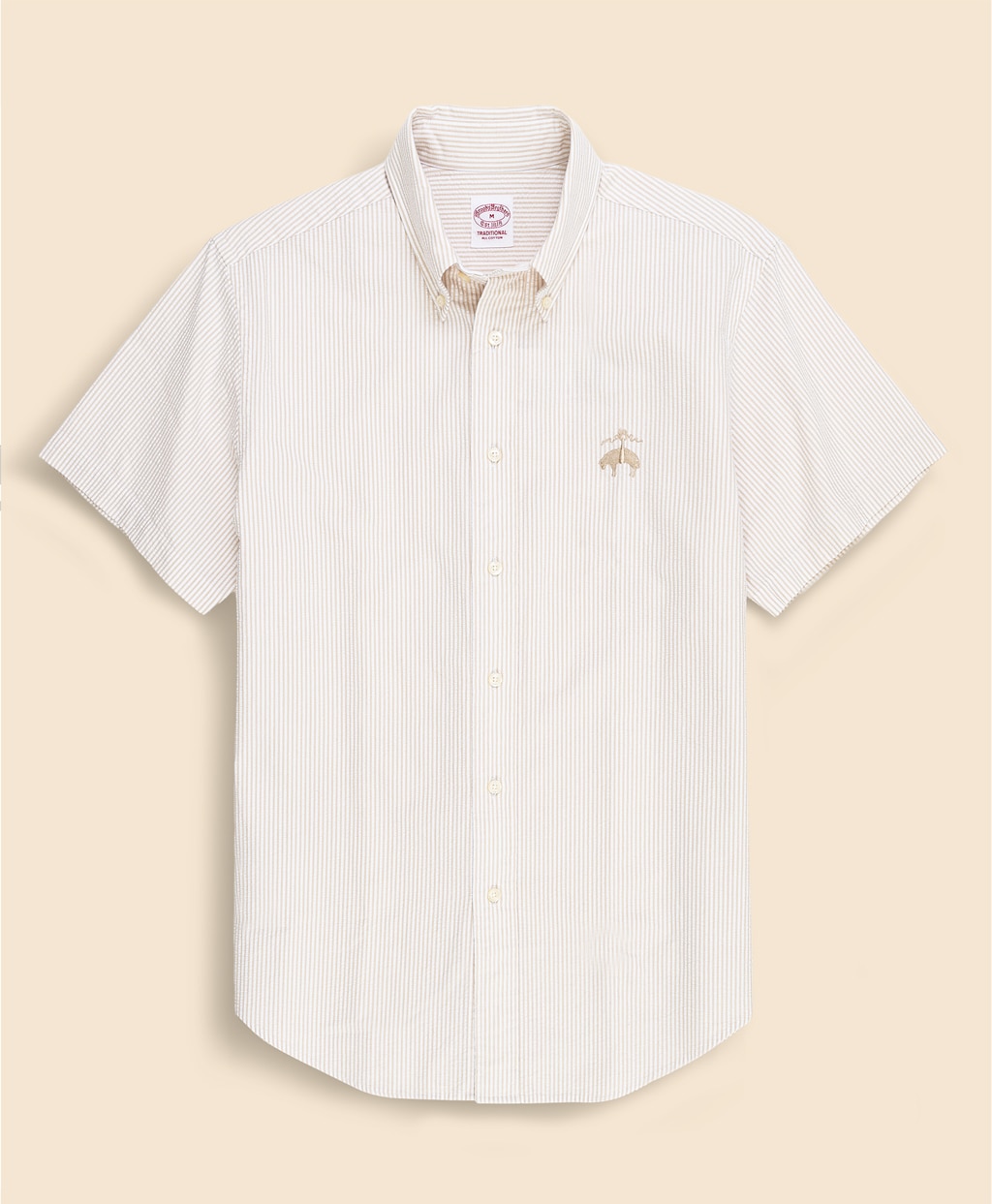 ◆オンラインストア限定◆ コットン　ビッグGFロゴ　シアサッカー　ショートスリーブ　スポーツシャツ　Traditional Fit1