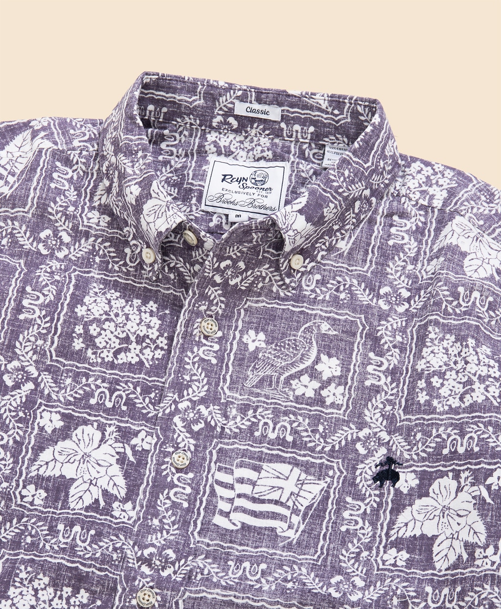 Brooks Brothers×Reyn Spooner　コットン／ポリエステル　ボタンダウン　アロハシャツ2