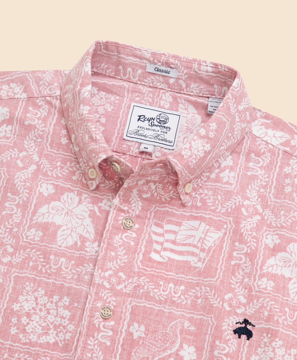 Brooks Brothers×Reyn Spooner　コットン／ポリエステル　ボタンダウン　アロハシャツ2