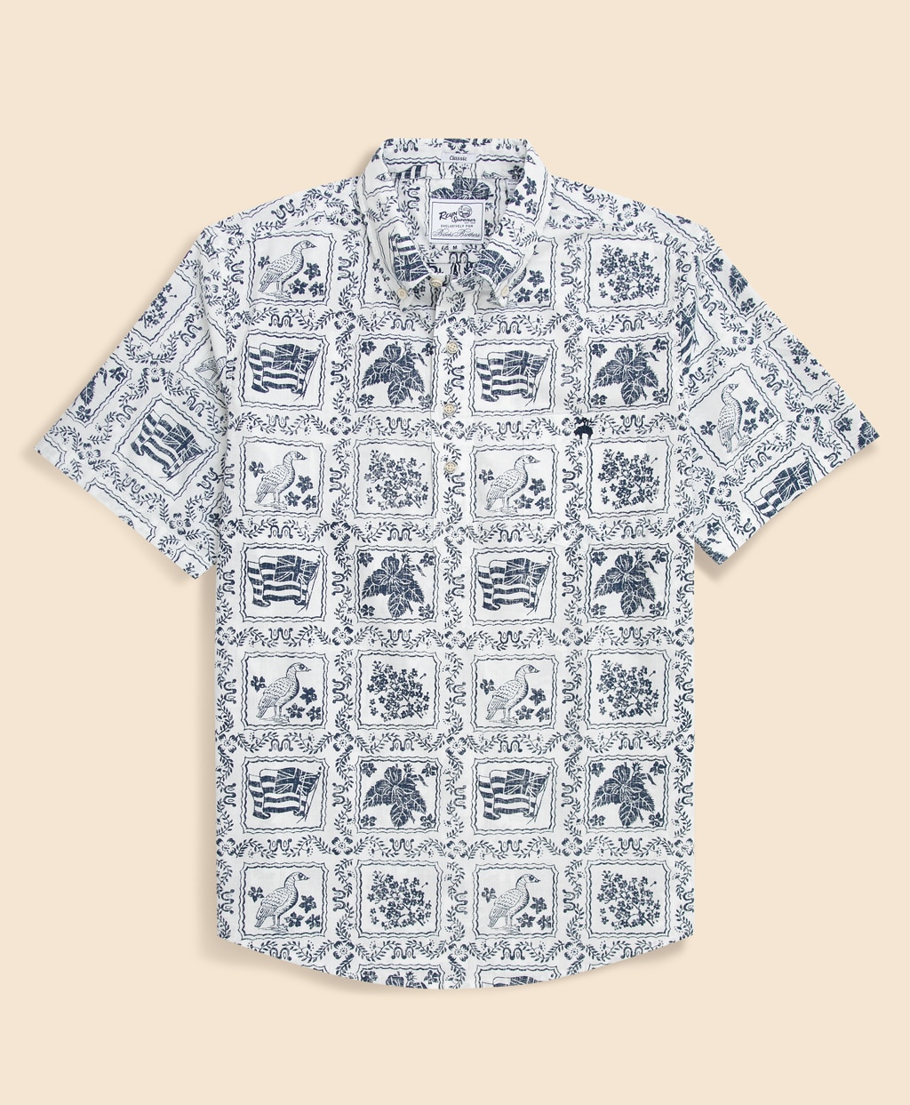 Brooks Brothers×Reyn Spooner　コットン／ポリエステル　プルオーバー　アロハシャツ1
