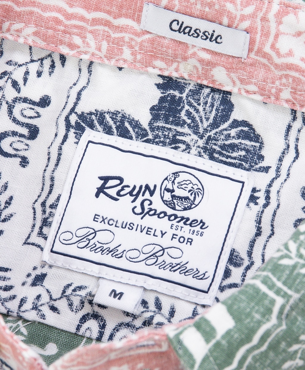 Brooks Brothers×Reyn Spooner　コットン／ポリエステル　プルオーバー　ファン　アロハシャツ3