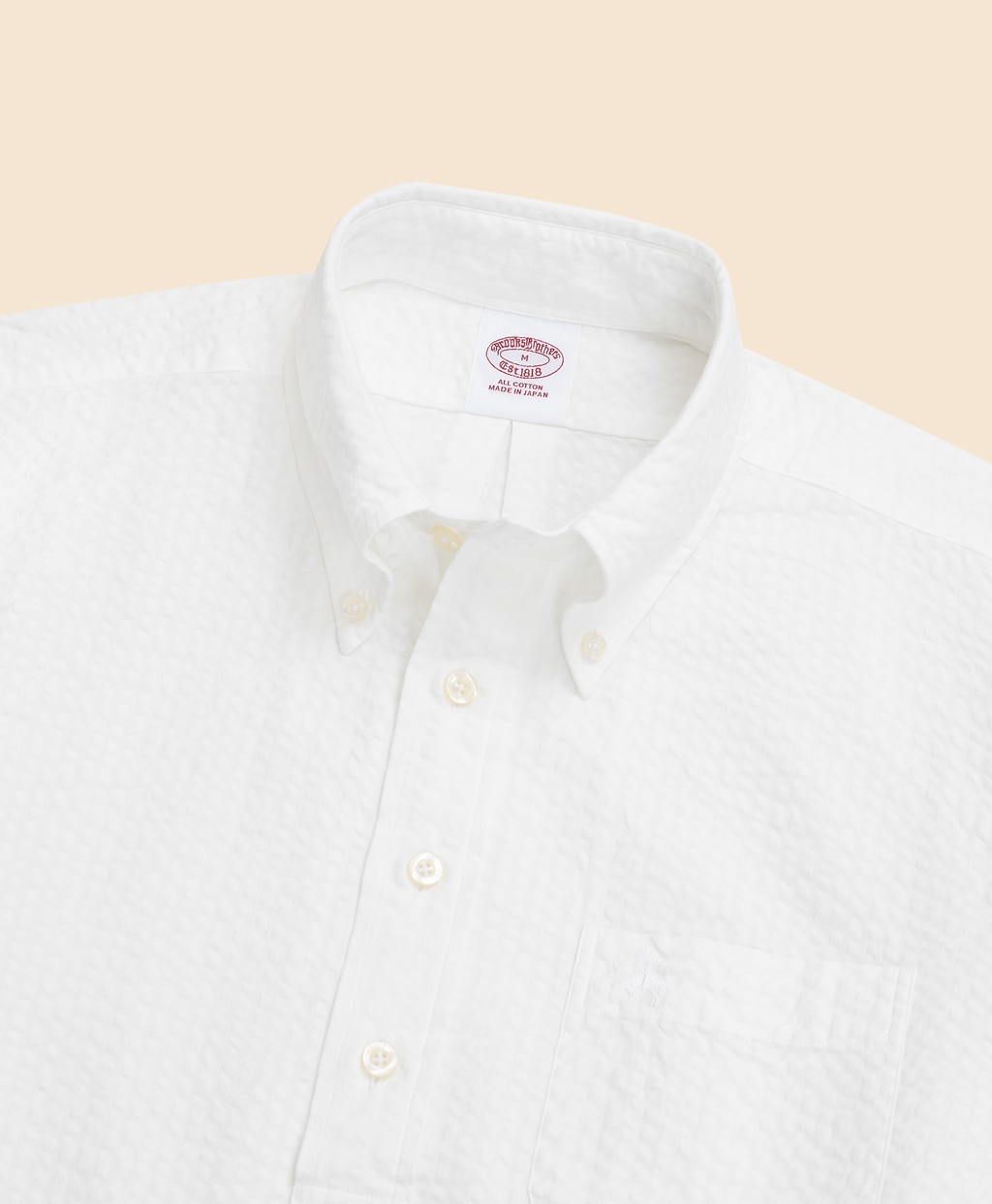 コットン　シアサッカー　GFロゴ　ショートスリーブ　プルオーバーシャツ2