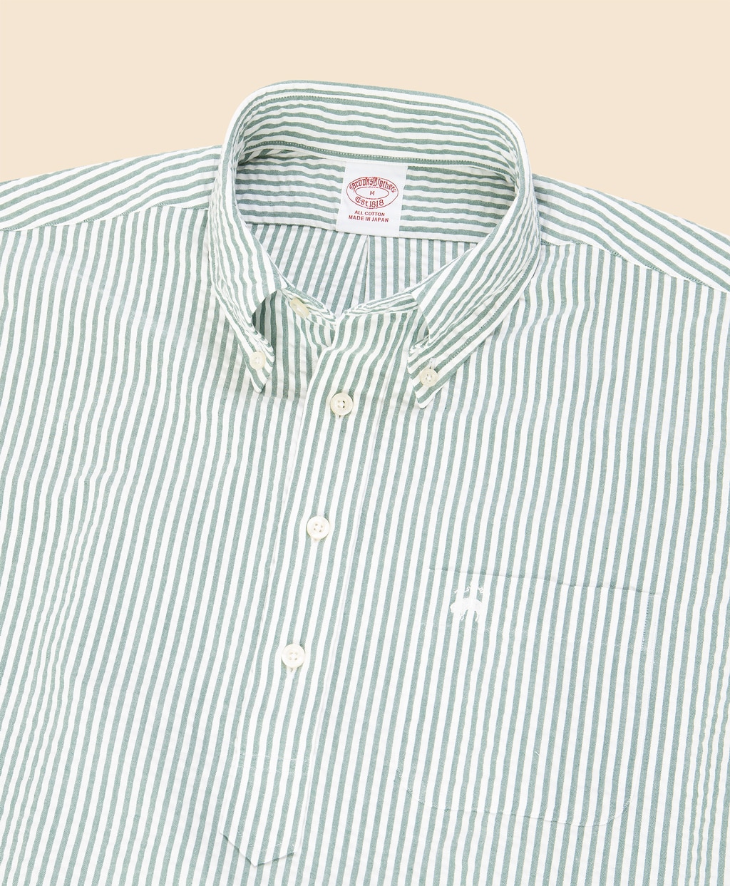 コットン　シアサッカー　GFロゴ　ショートスリーブ　プルオーバーシャツ2