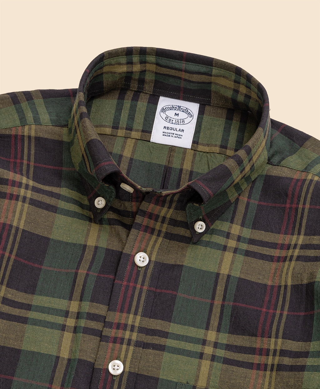 コットン　マドラスチェック　スポーツシャツ　Regular Fit2