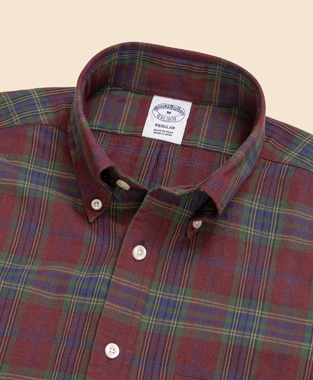 コットン　マドラスチェック　スポーツシャツ　Regular Fit2