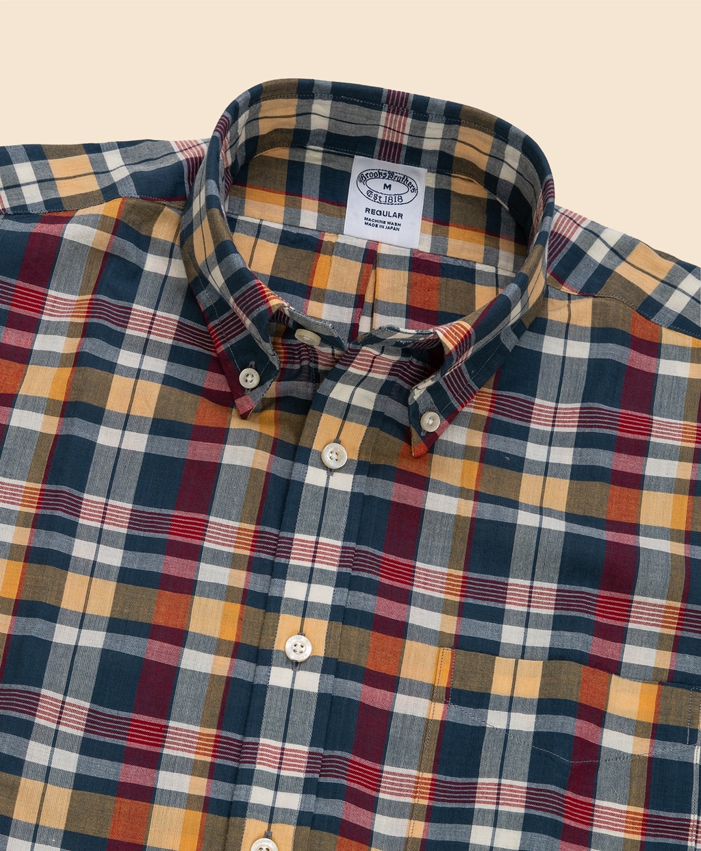 コットン　マドラスチェック　ショートスリーブ　スポーツシャツ　Regular Fit2