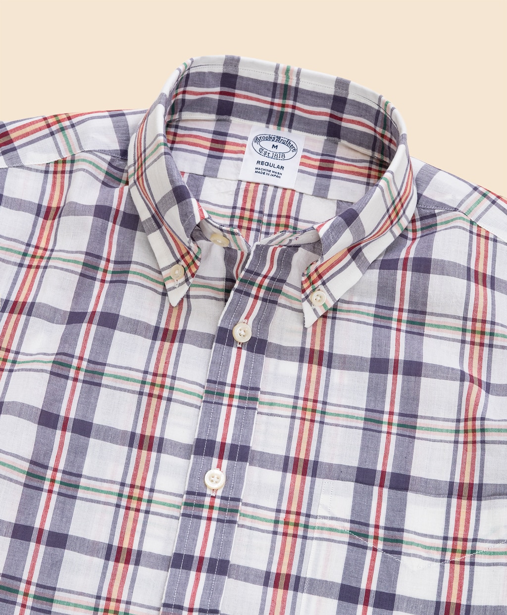 コットン　マドラスチェック　ショートスリーブ　スポーツシャツ　Regular Fit2