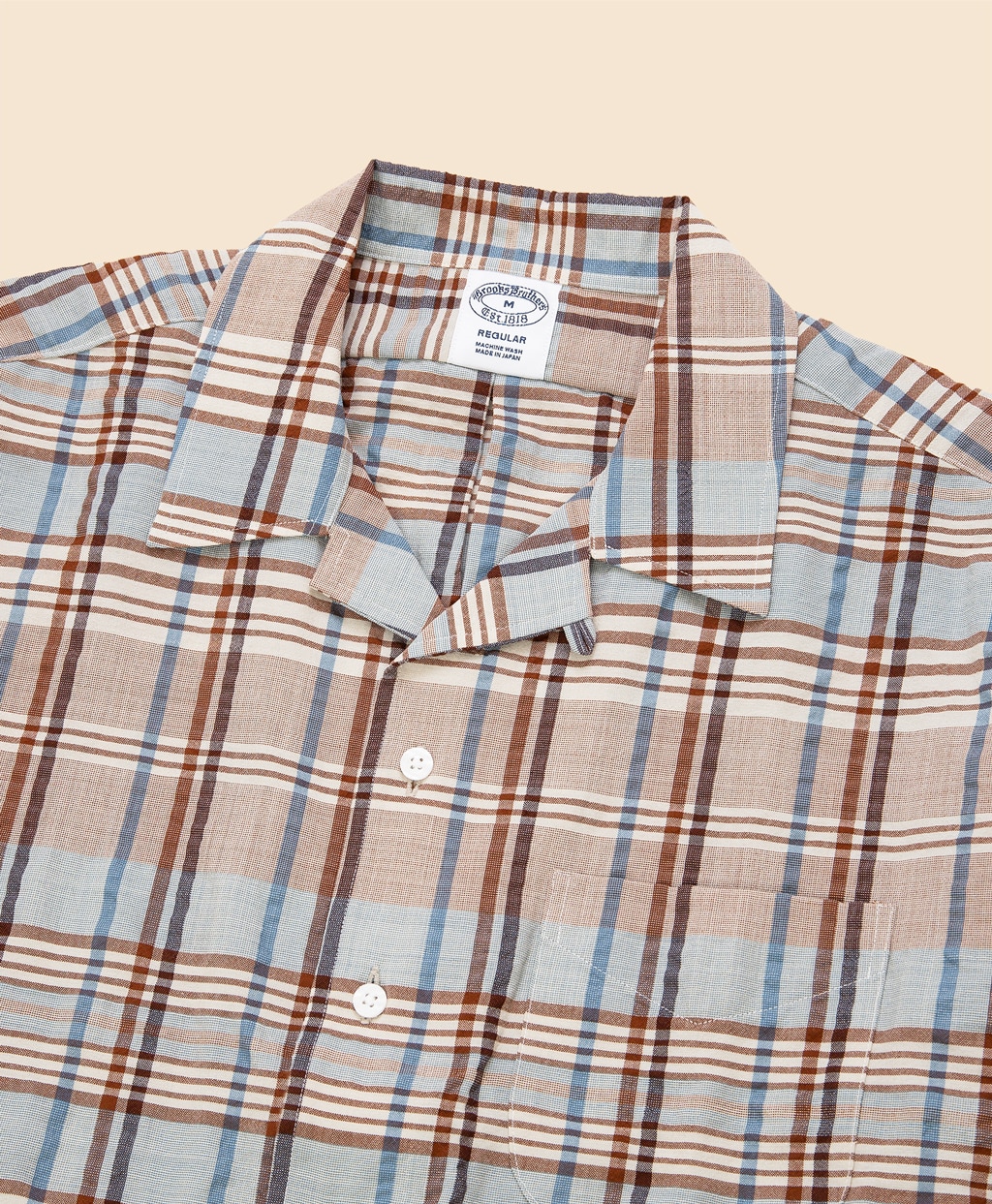 ウール／ポリエステル　チェック　キャンプシャツ　Regular Fit2