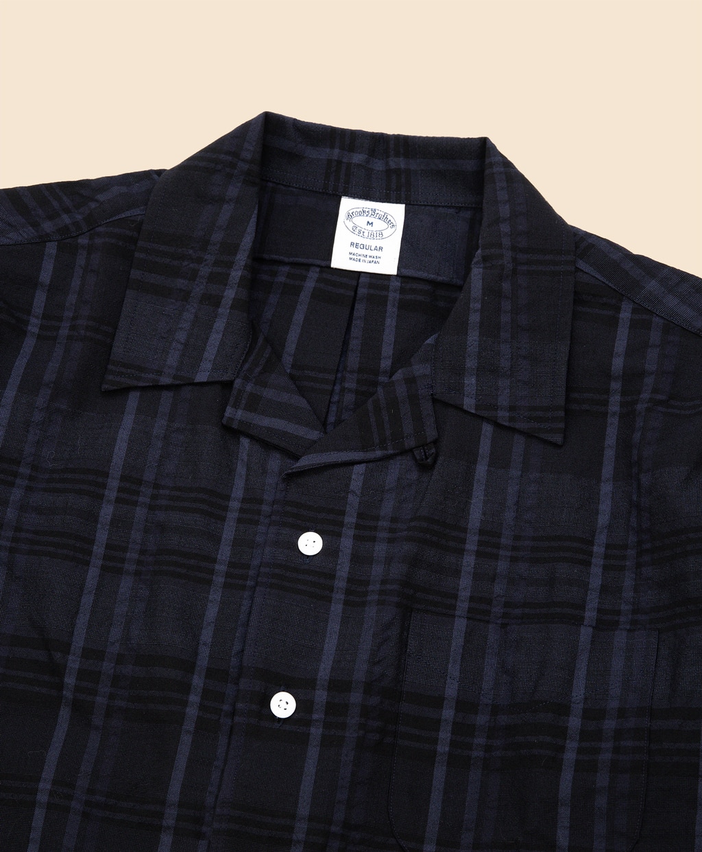 ウール／ポリエステル　チェック　キャンプシャツ　Regular Fit2