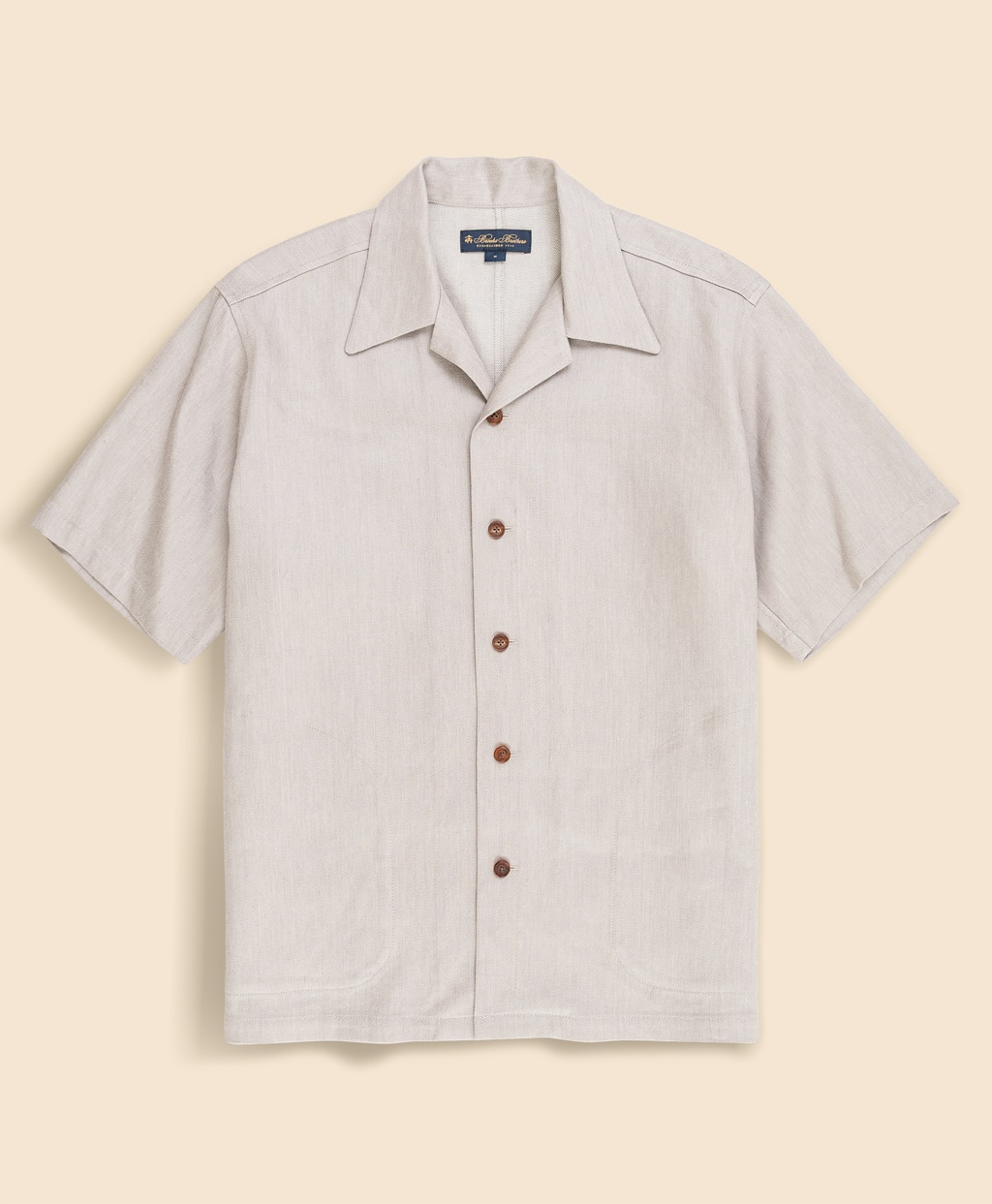 リネン／ウール　キャンプシャツ1