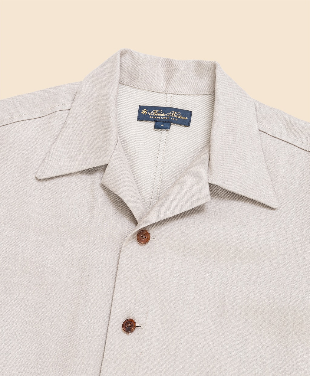 リネン／ウール　キャンプシャツ2