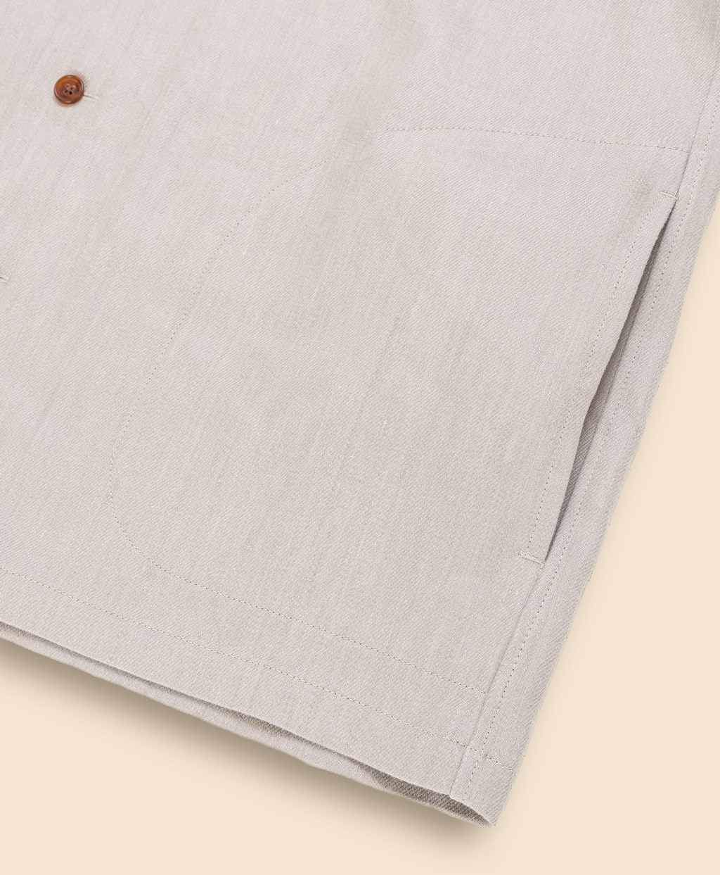 リネン／ウール　キャンプシャツ3