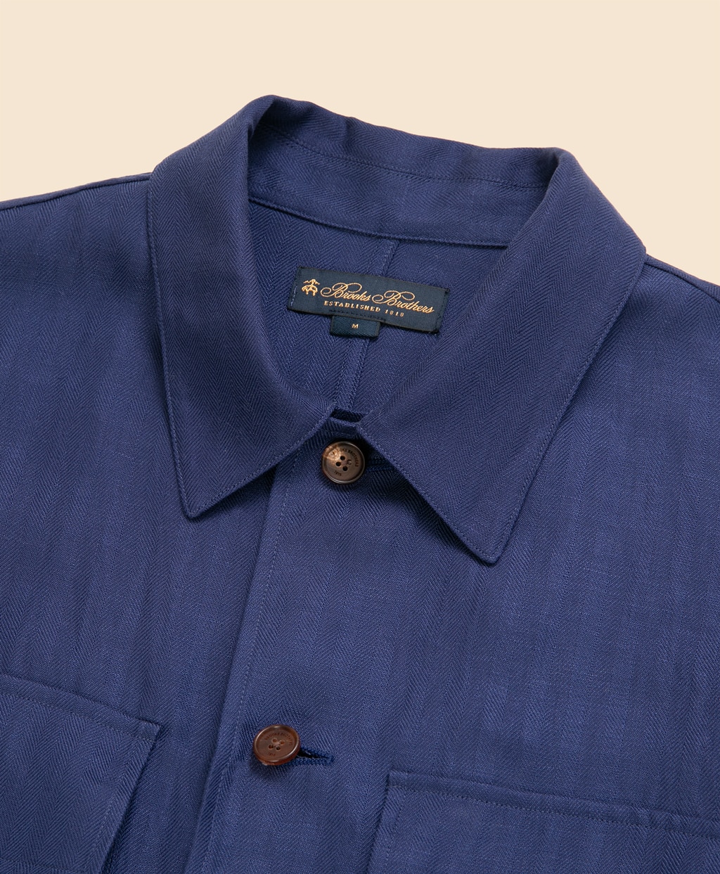 リヨセル／リネン　ヘリンボーン　CPOシャツジャケット2