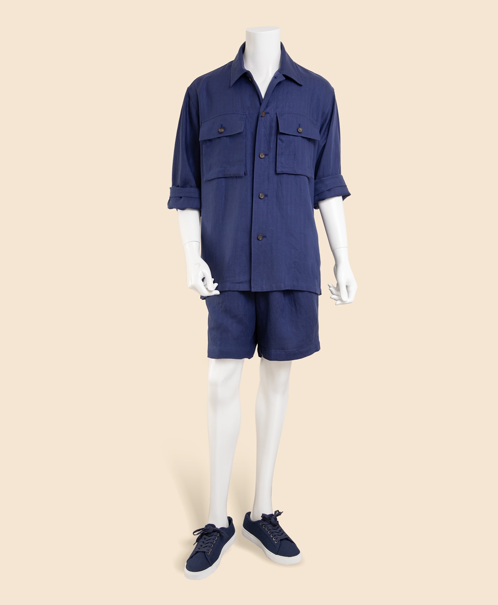 リヨセル／リネン　ヘリンボーン　CPOシャツジャケット4