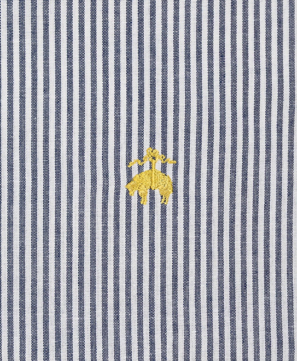 コットン／ペーパーヤーン　GFロゴ　ストライプ　ショートスリーブ　スポーツシャツ　Traditional Fit5