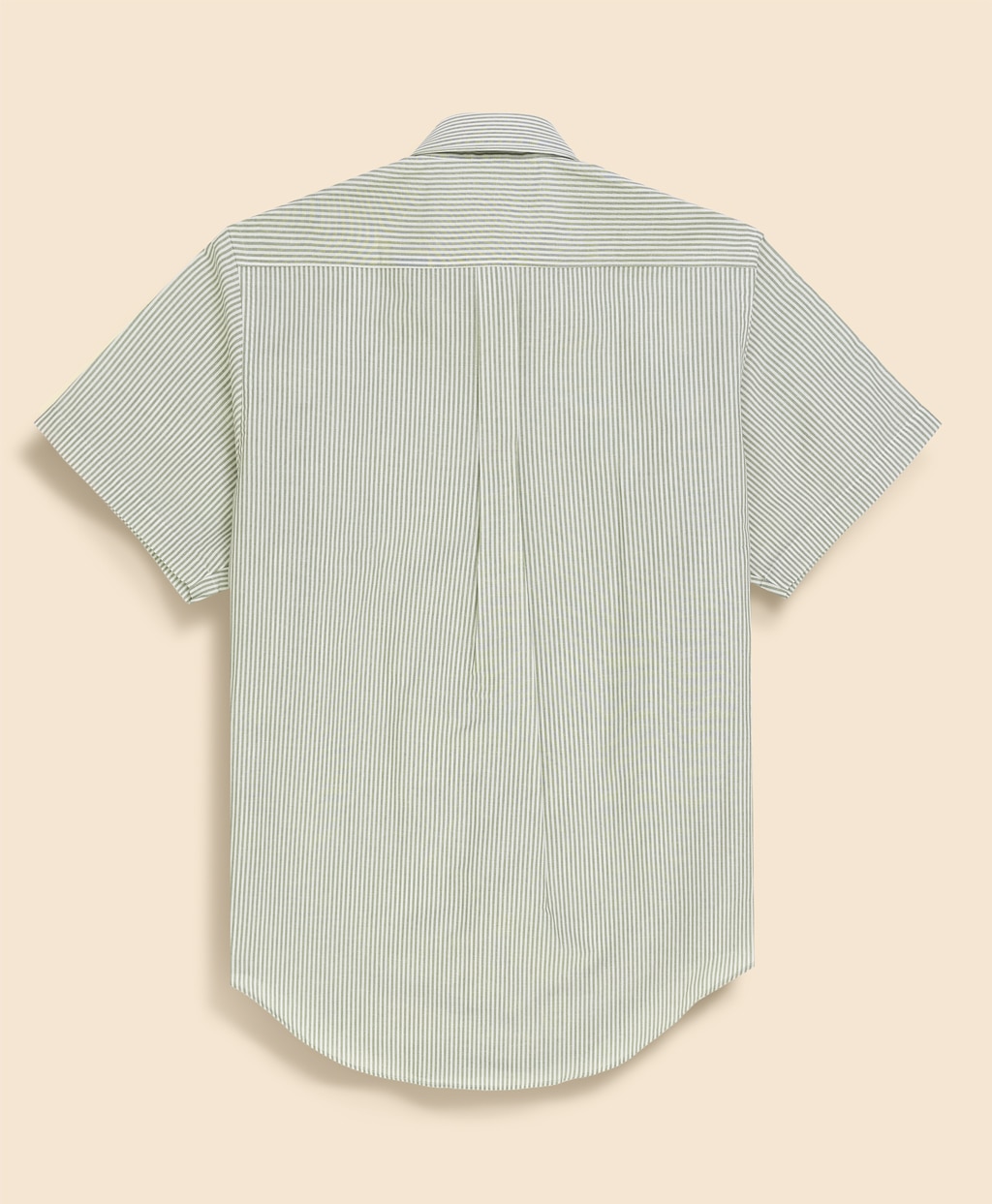 コットン／ペーパーヤーン　GFロゴ　ストライプ　ショートスリーブ　スポーツシャツ　Traditional Fit2