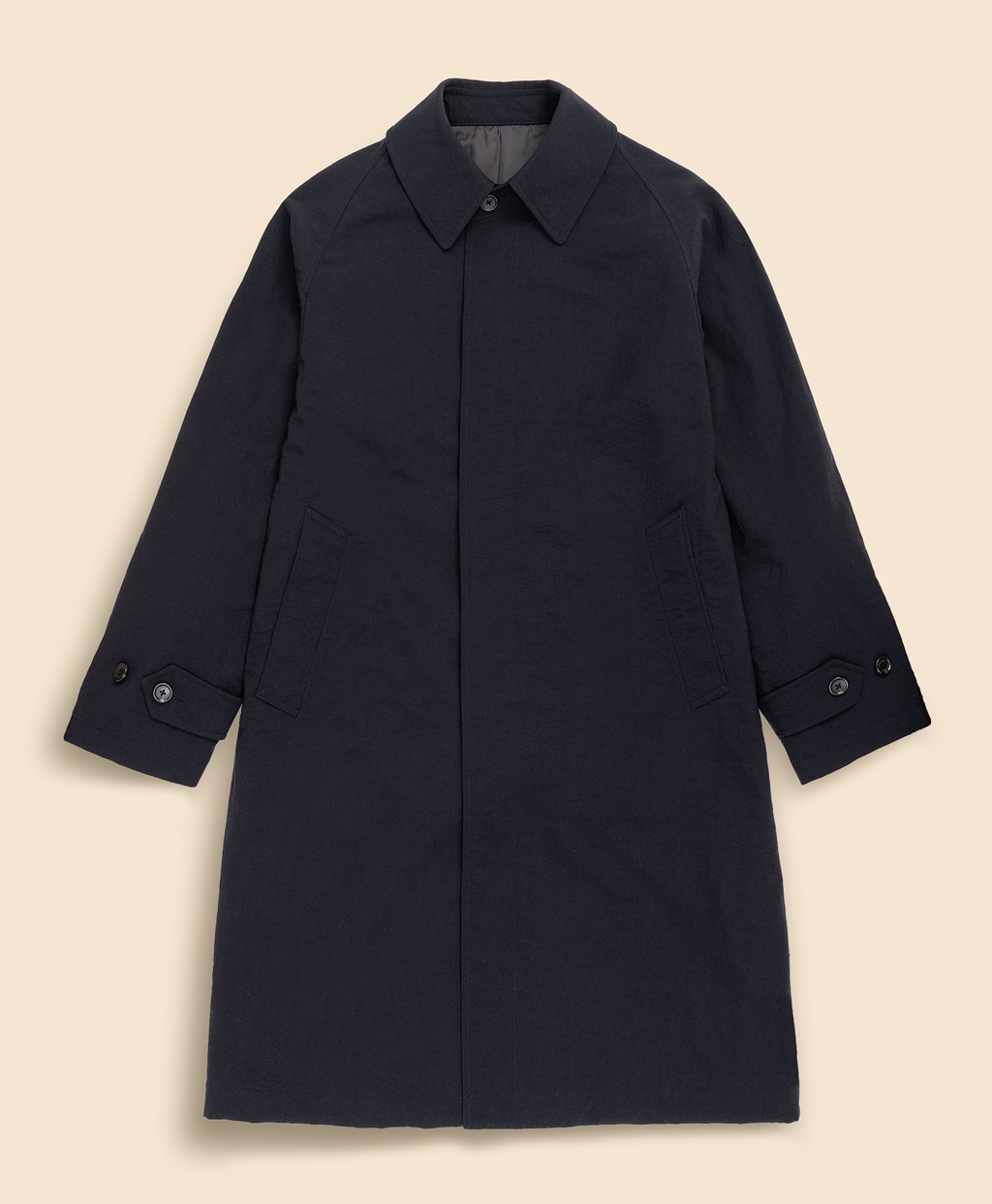 ナイロンタスラン　ラグランスリーブ　バルカラーコート1