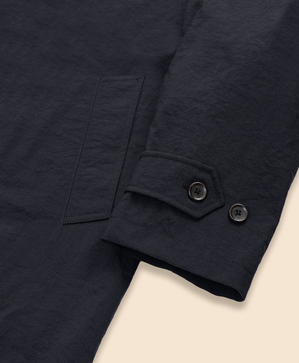 ナイロンタスラン　ラグランスリーブ　バルカラーコート3