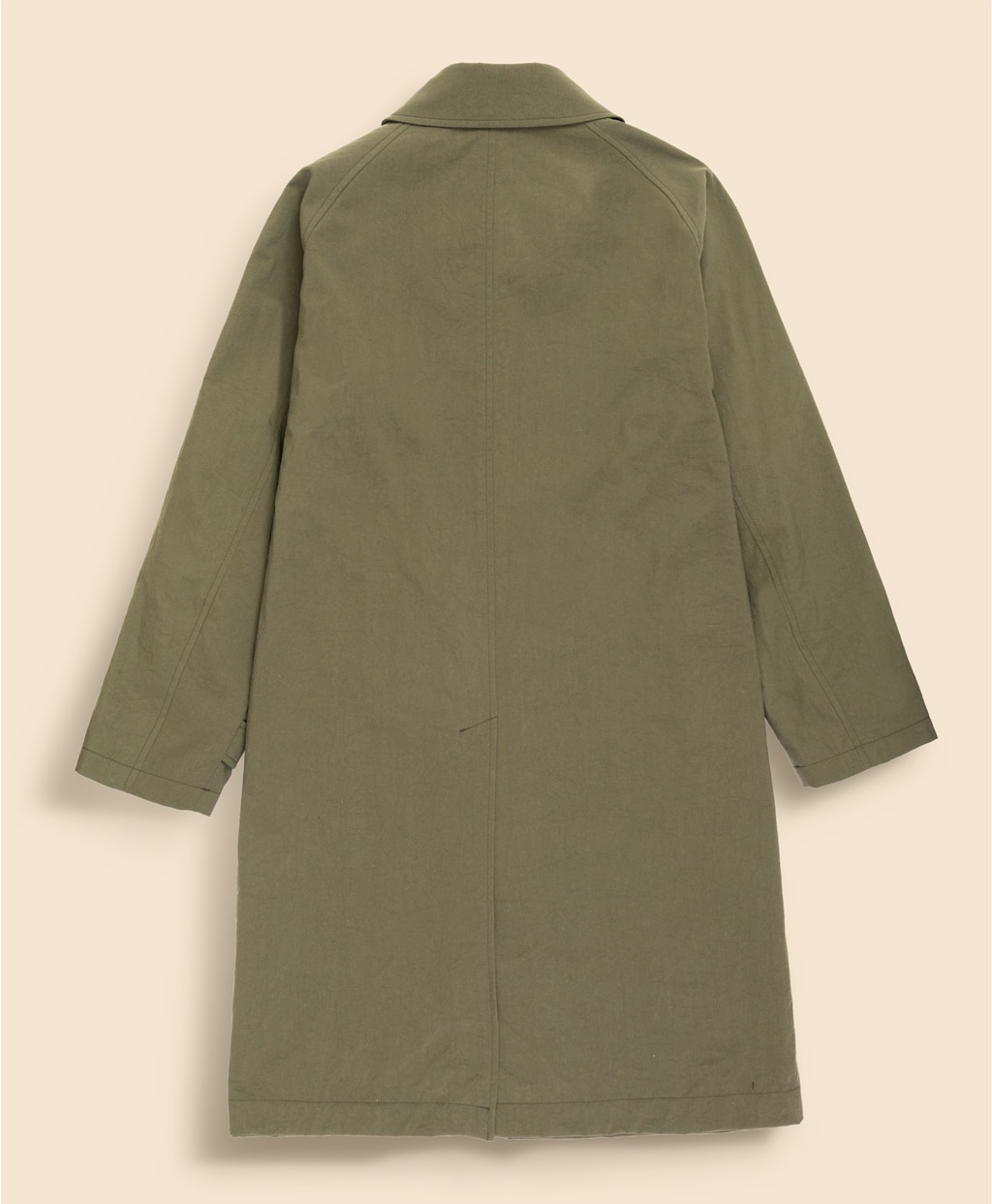 ナイロンタスラン　ラグランスリーブ　バルカラーコート2