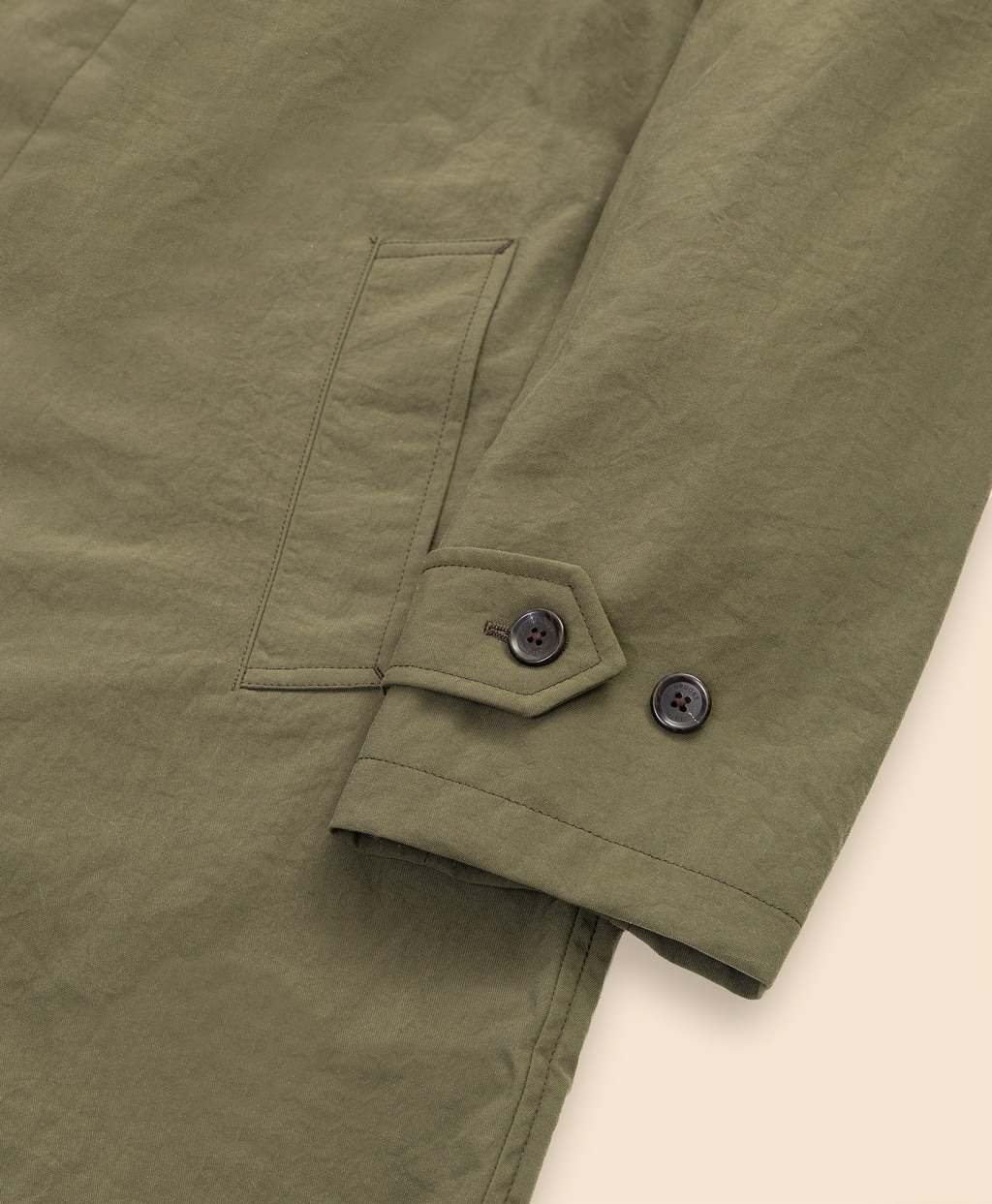 ナイロンタスラン　ラグランスリーブ　バルカラーコート3