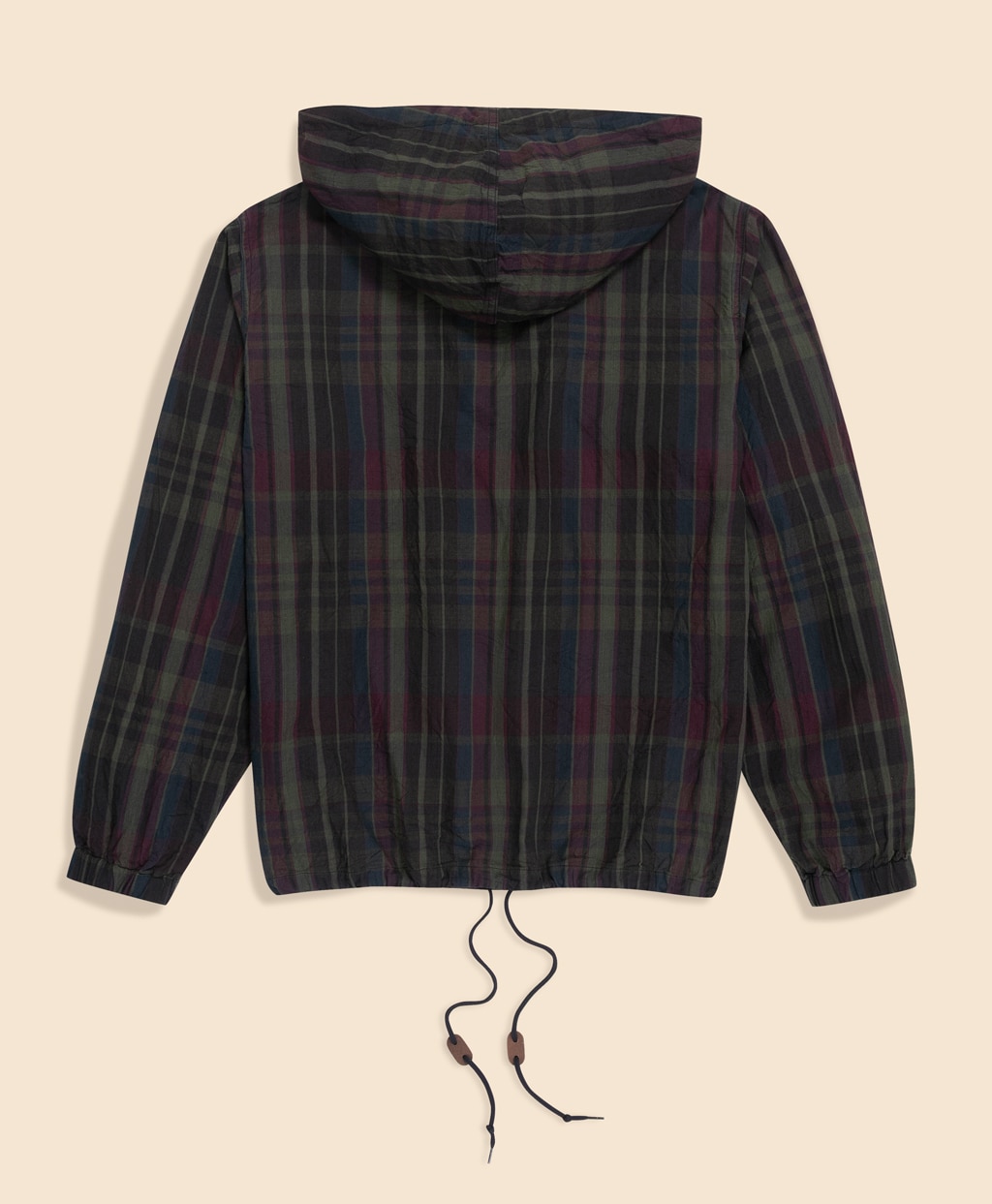 コットン　マドラス　フーデッドパーカー2