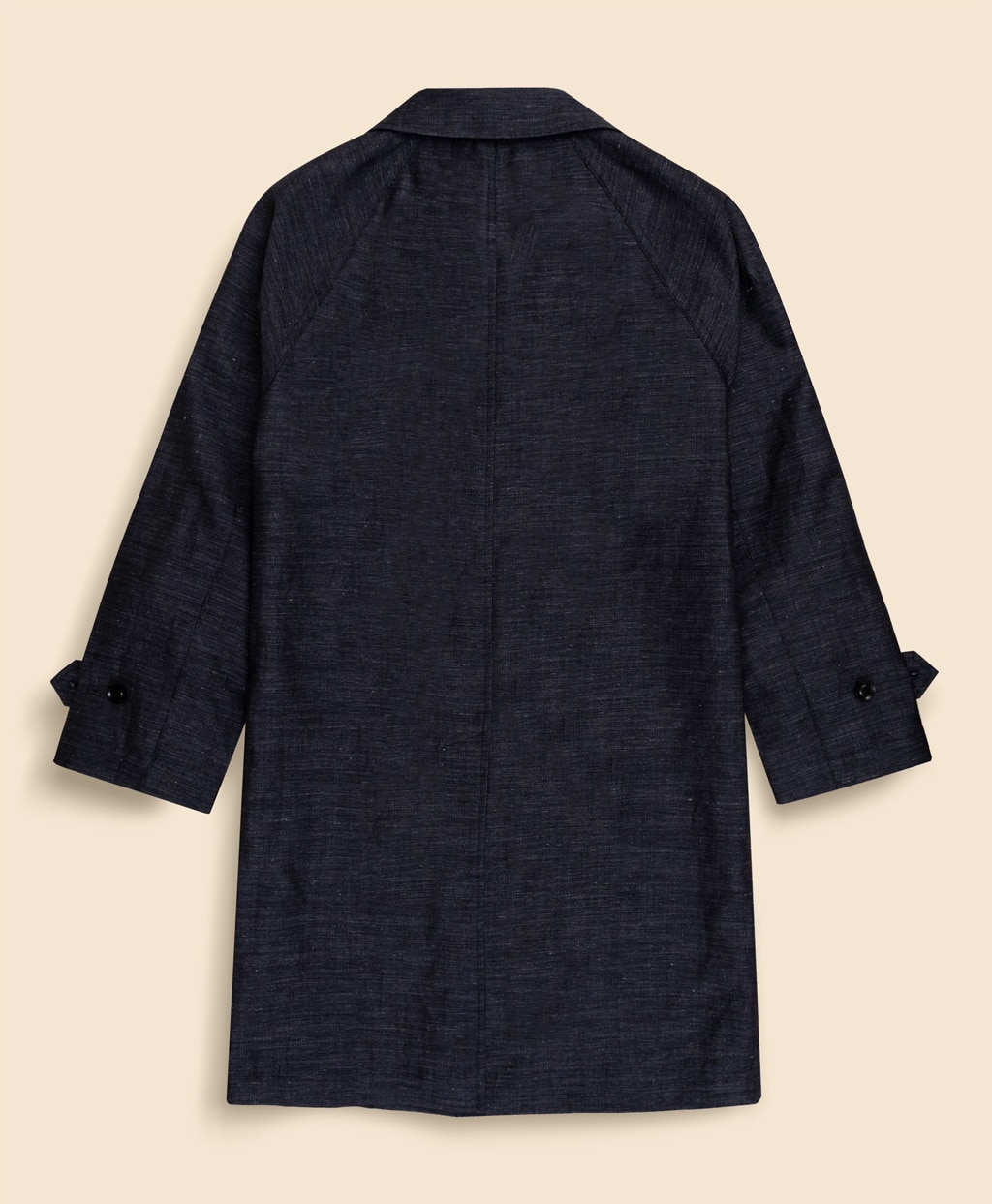ウール／リネン　ミニヘリンボーン　ショップコート2