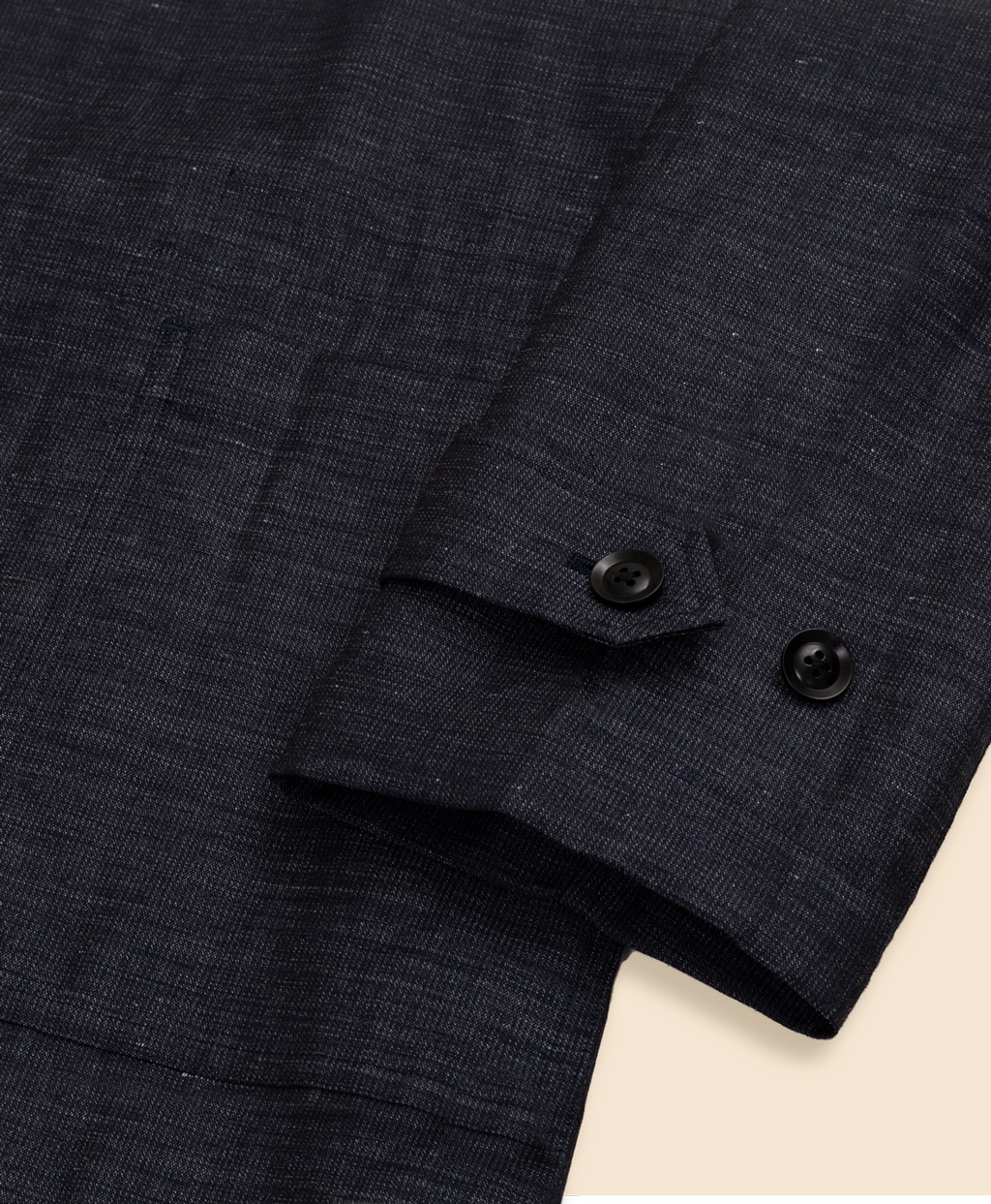 ウール／リネン　ミニヘリンボーン　ショップコート3