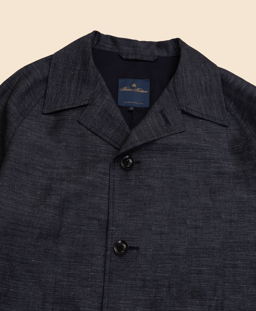 ウール／リネン　ミニヘリンボーン　ショップコート4