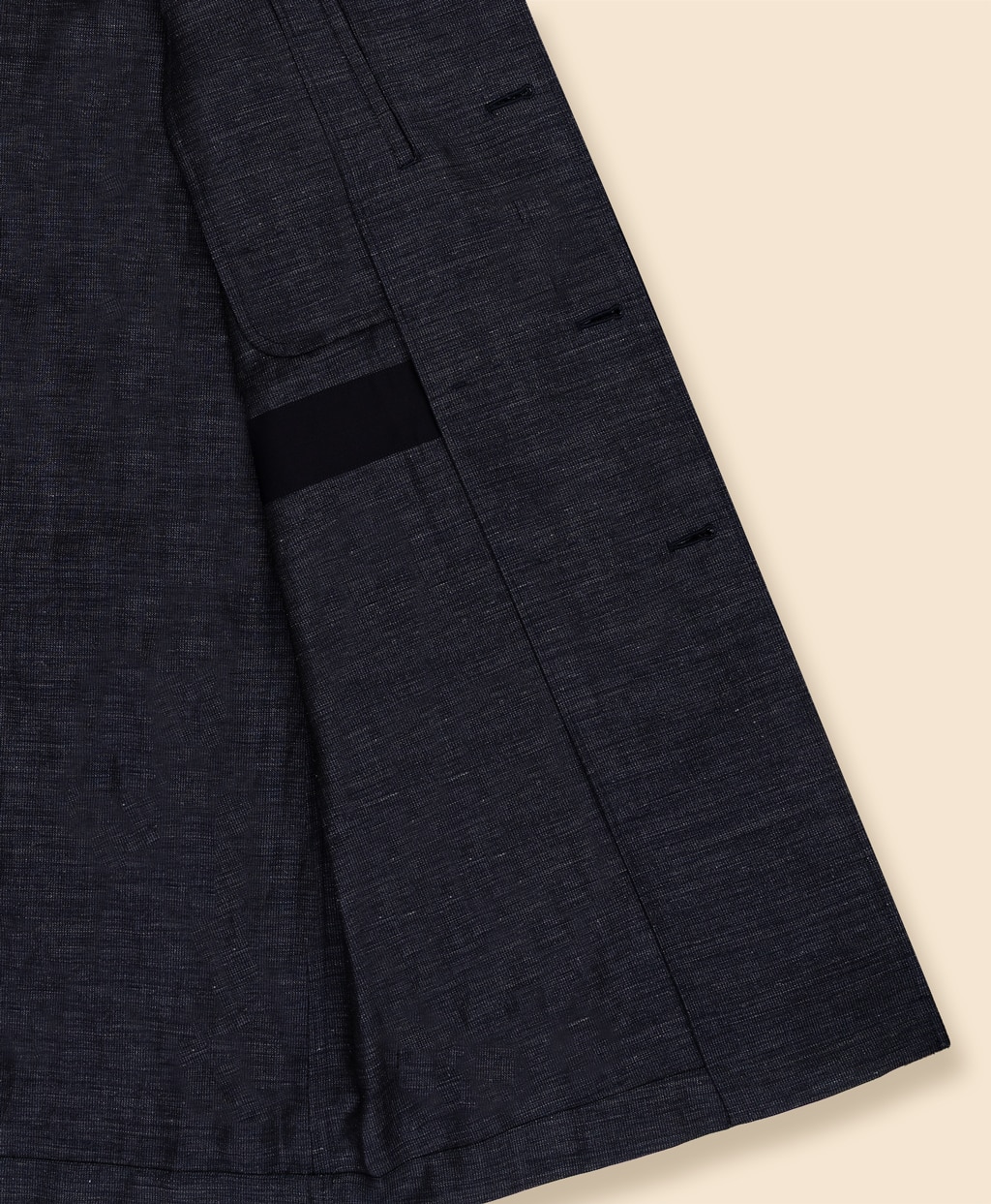 ウール／リネン　ミニヘリンボーン　ショップコート6